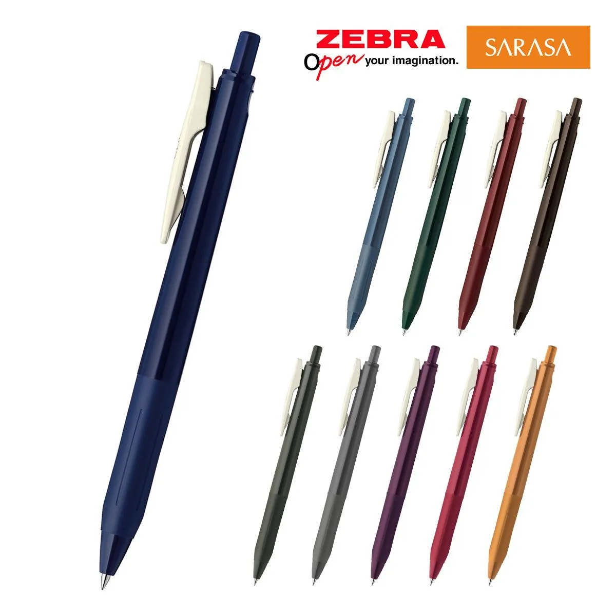 サラサクリップ 4色セット ノック式ジェルボールペン 0.5mm - 筆記具