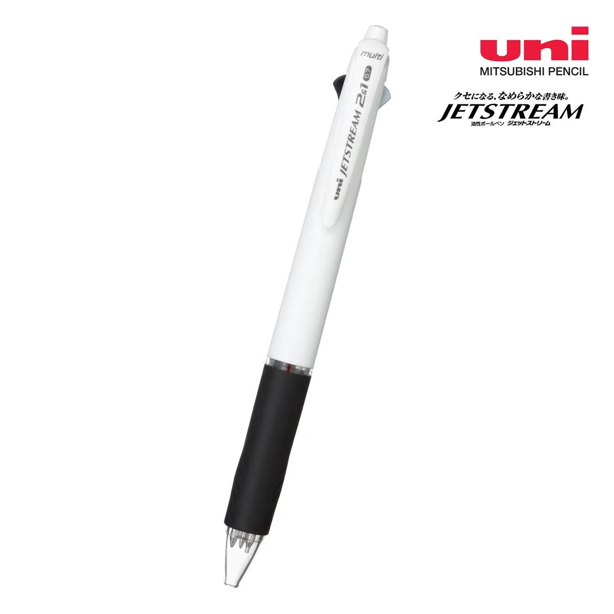 三菱鉛筆 ジェットストリーム 2＆1多機能ペン 白軸 0.7mm【多機能名